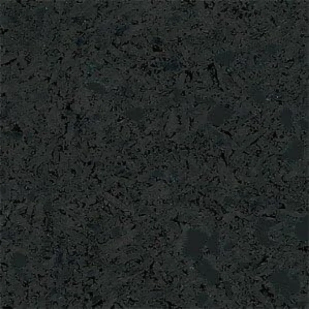 Fit-Lock 3/8 Inch Heavy Duty Rubber Flooring - Interlocking Rubber Tiles (24" x 24" tile) Solid Black