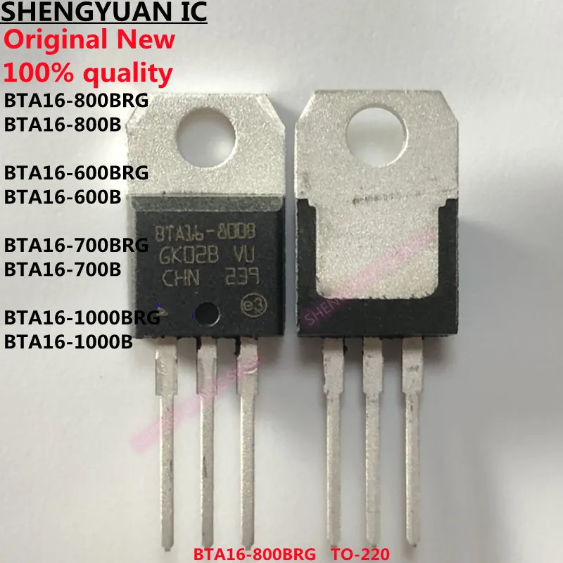 10Pcs BTA16-800BRG BTA16-800B BTA16-600BRG BTA16-600B BTA16-1000BRG BTA16-1000B BTA16-700BRG BTA16-700B BTA16 TO-220 100% new