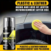 Universal Leather and Plastic Repair Polishing Wax - Automotive interior reconditioning cream for leather/plastic/rubber care