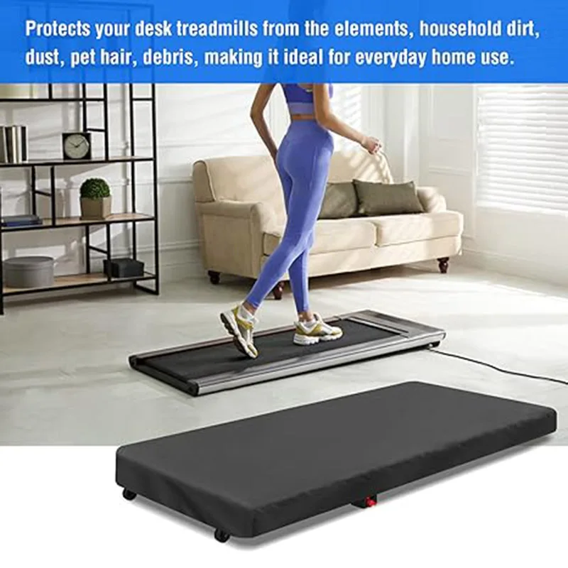 Treadmill Cover Dustproof Walking Mat Cover, Waterproof Protective Cover For Under Desk Walking Treadmill Office 140x71x15cm