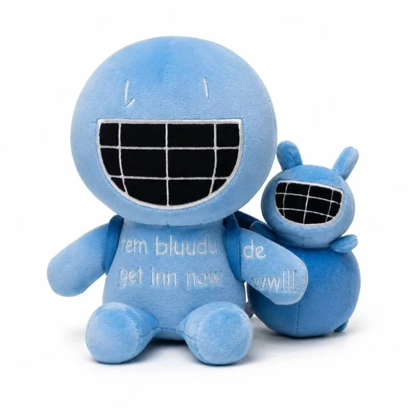 

Forsaken Bluudude Plush Doll Soft Stuffed Toy Blue Kawaii Collectible Gift For Kids Room Decor Pillow Cushion Birthday Present