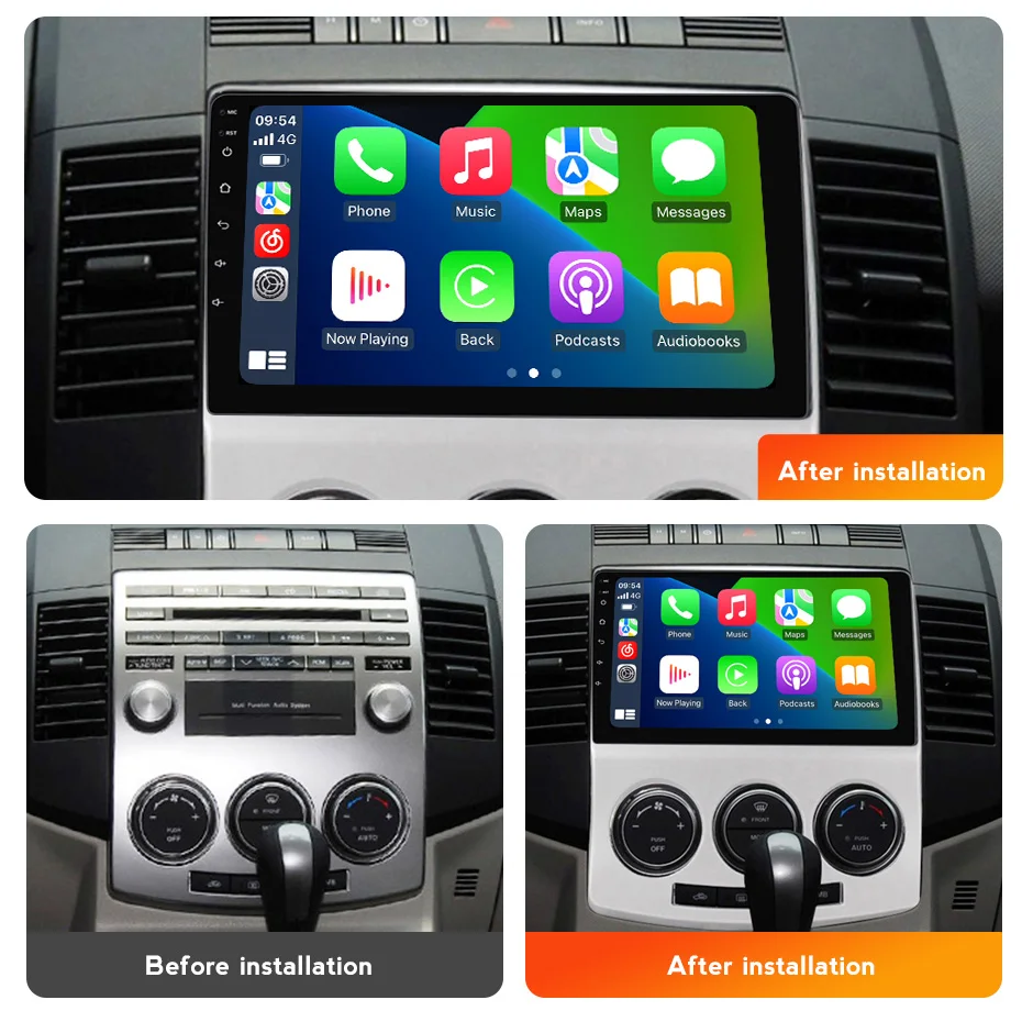 Navifly Wireless CarPlay Android Auto Car Multimedia Player For Mazda 5 2020-2015 Android Car Radio GPS Navigation WiFi BT FM/AM