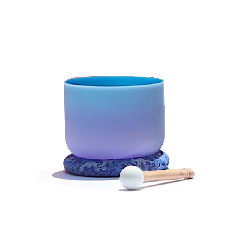 Hye-eun 8 inch A Note Green Third-eye Chakra Crystal Singing Bowl