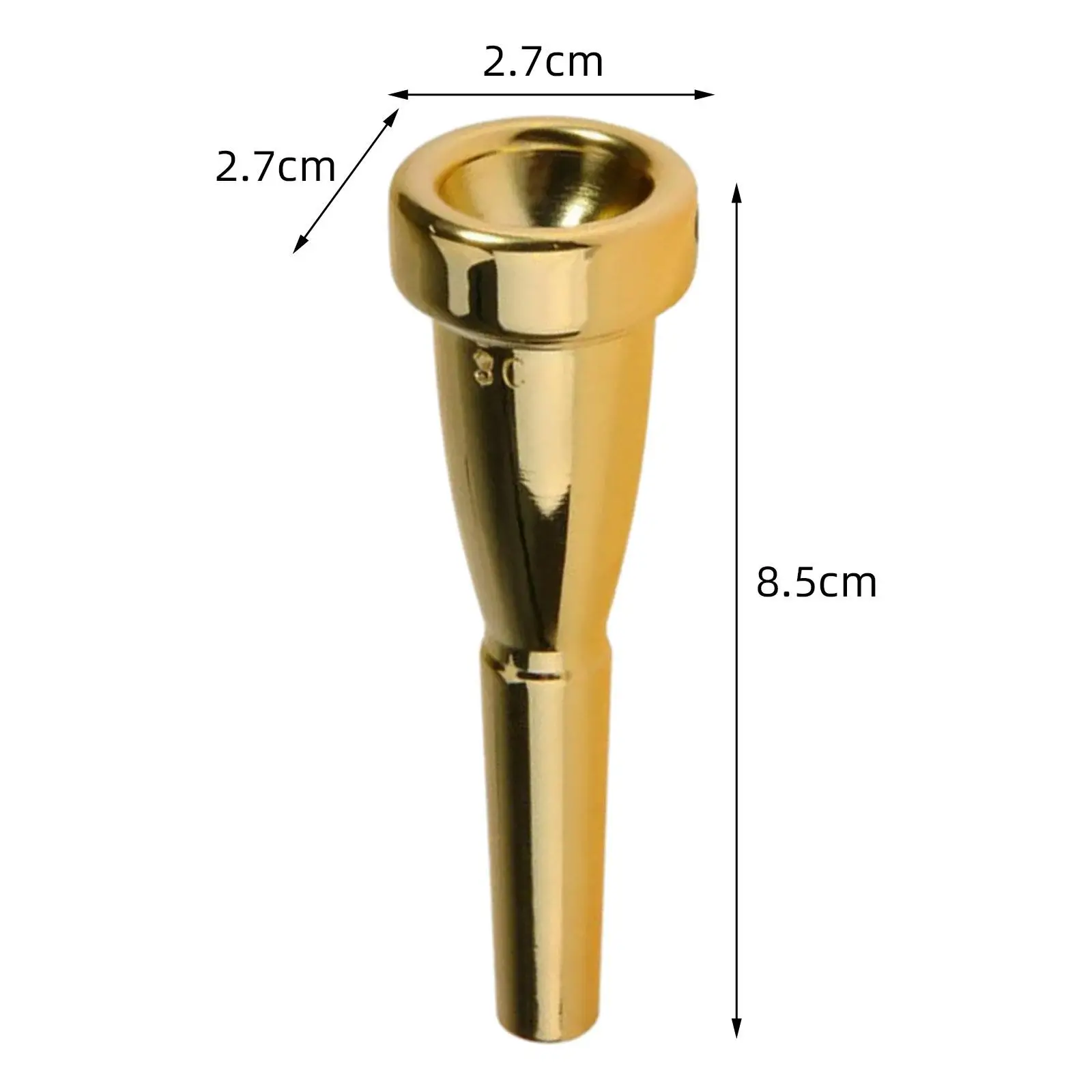

Trumpet Mouthpiece Smooth Alloy for Professional Players Trumpet