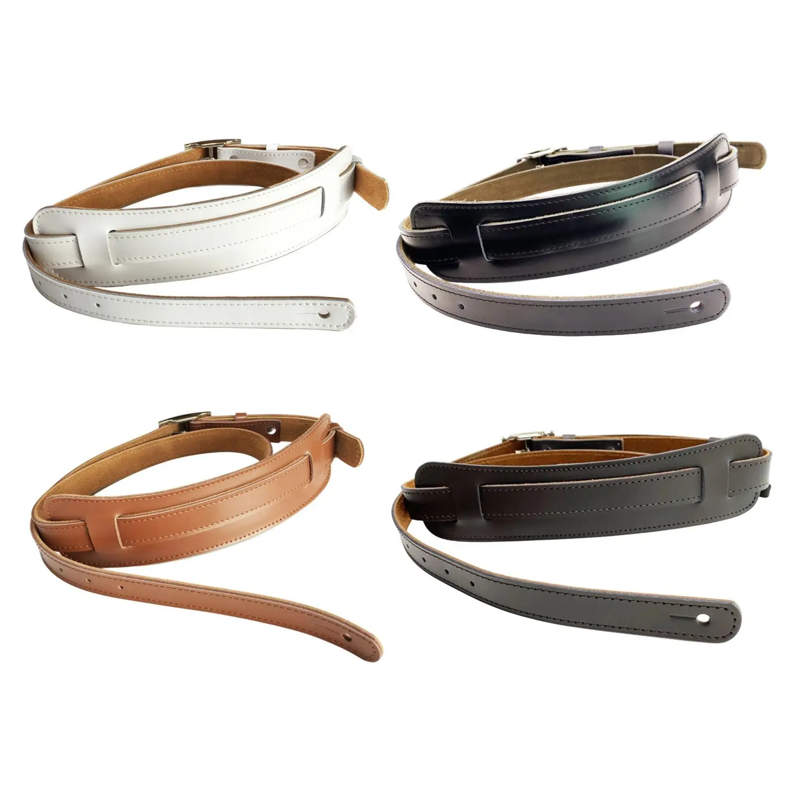 

Кожаный гитарный ремень премиум-класса, регулируемая поддержка плеч для электрических и бас-гитар, универсальный музыкальный аксессуар для начинающих