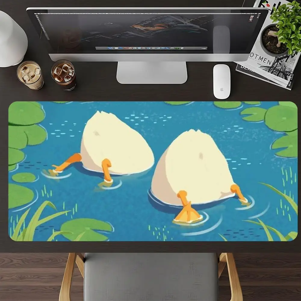 Dark Night Wild Flower Desk Mat Large Size Mouse Pad Smooth Cloth Surface Non Slip Base For Garden Style Home Dorm