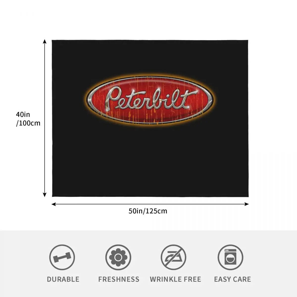 بيتربيلت شاحنة أفضل شعار رمي بطانية لحاف نزهة كيس النوم البطانيات الفاخرة