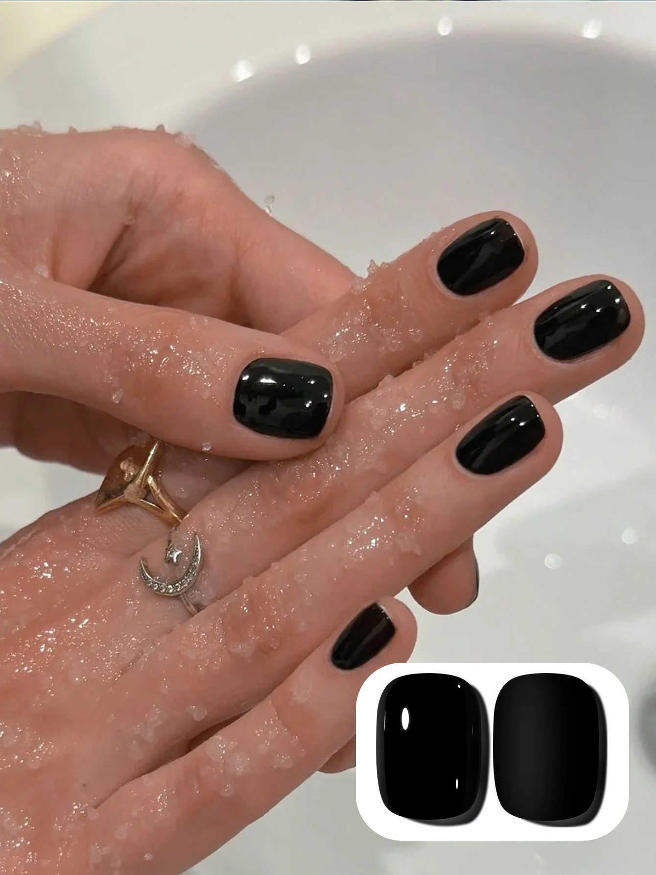 1 szt. 15 ml czystego czarnego żelu do paznokci Starter Pure Soak Off No Wipe żelowy lakier do paznokci odpowiedni na każdą porę roku