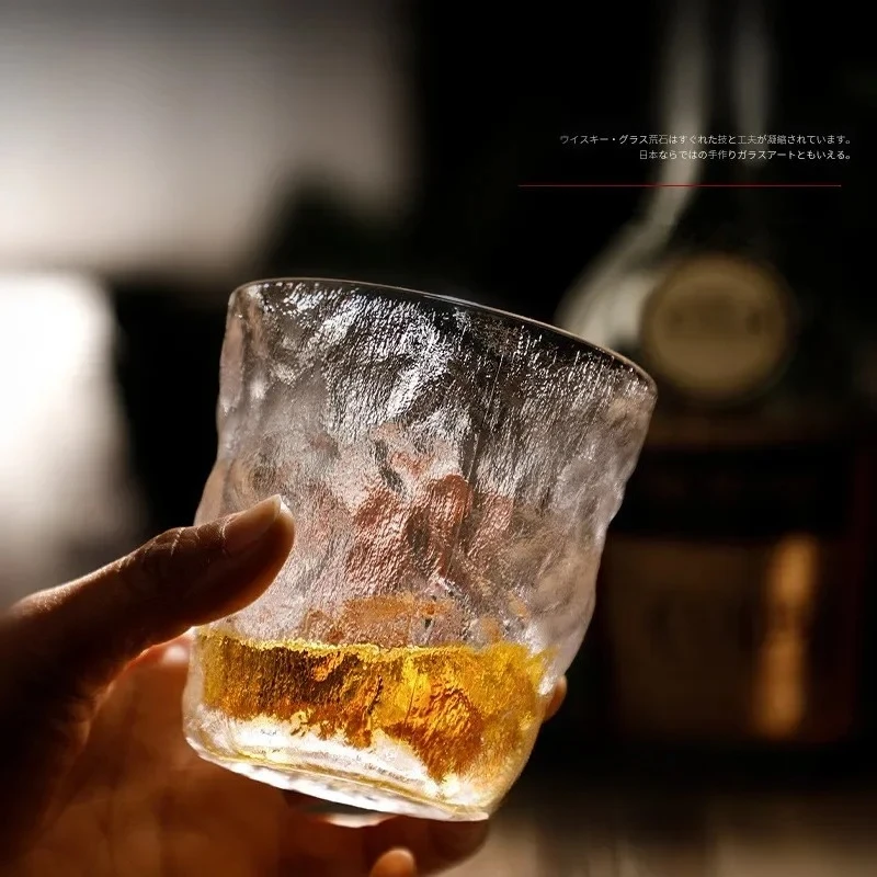 Glacier Whiskey Glass Gift Box Old-fashioned Crystal Wine Cup Retro Chivas Rock Tumbler Snifter Japan Whisky Glasses For Testing