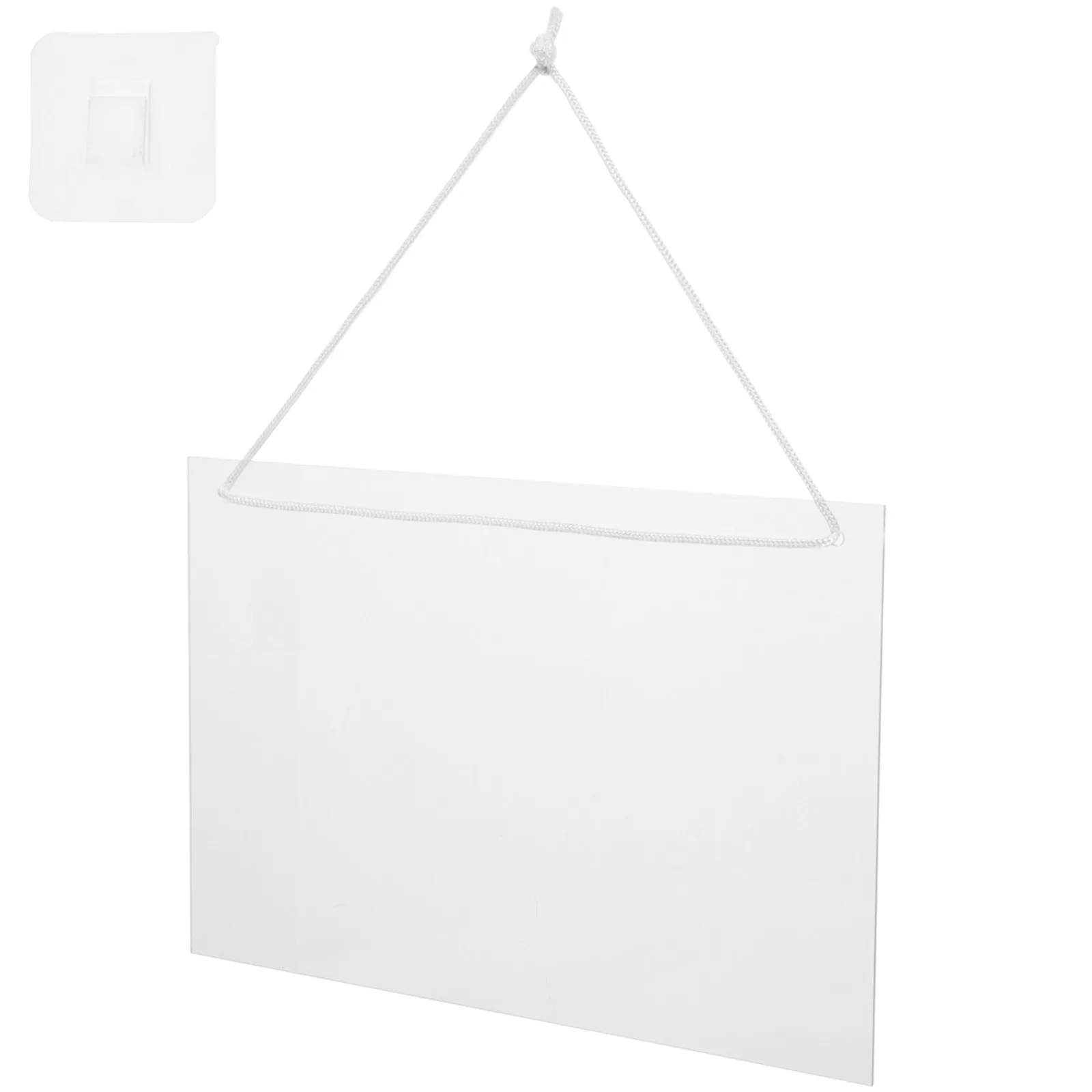 1Set Transparent Acrylic Note Board Hanging Erasable Writing Board Desktop Office Home Office Supply Clear Handwritten Boards