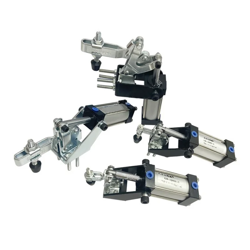 

Pneumatic Actuator Quick Finger Grip Aluminum Alloy Silver SOVE Nozzle Clamp Clamping Fixture Air Pressure Locking Automatic