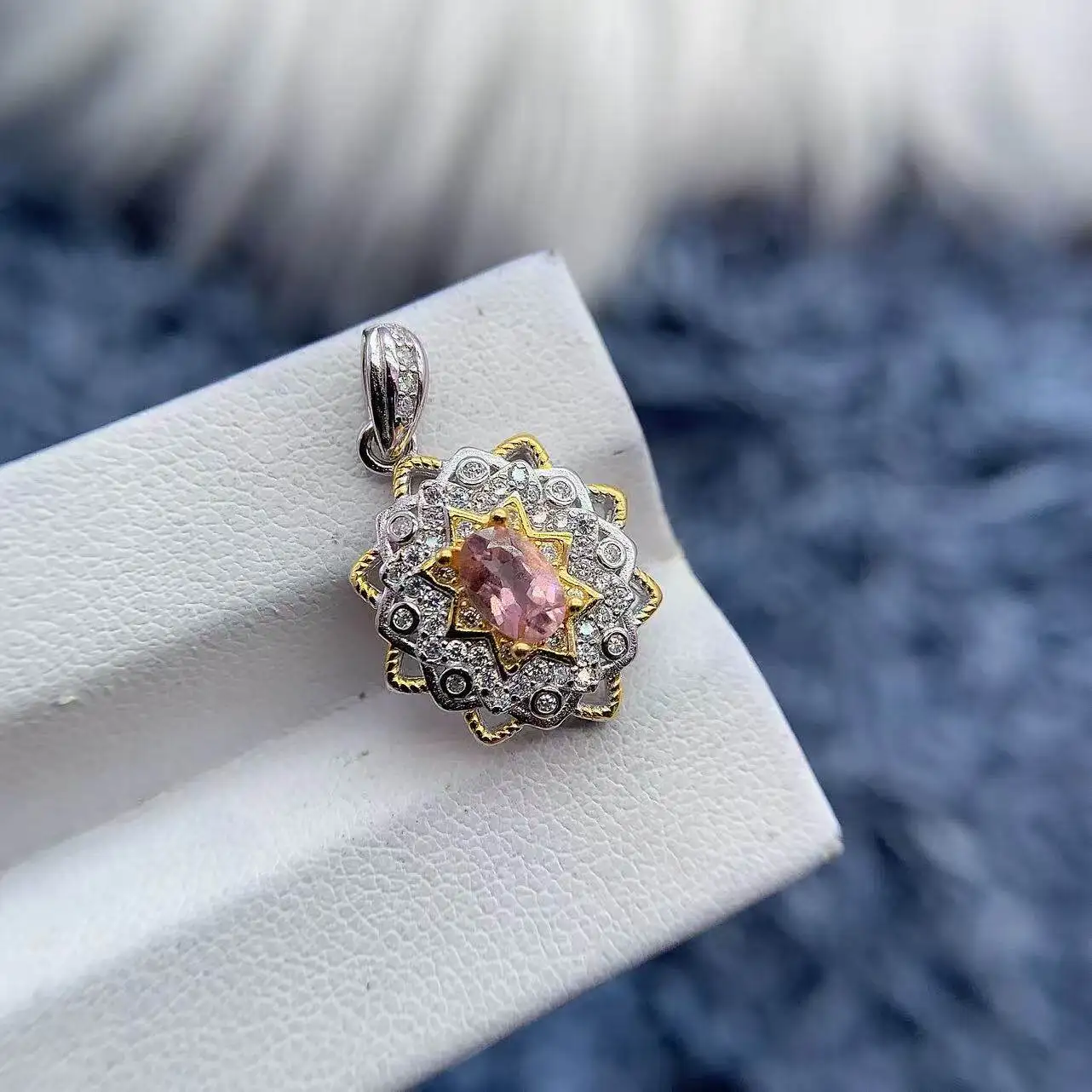 

MeiBaPJ Inlay Oval 4*6 mm S925 Sterling Silver DIY Empty Pendant Setting Holder For Women Versatile Fine Charm Jewelry Wholesale