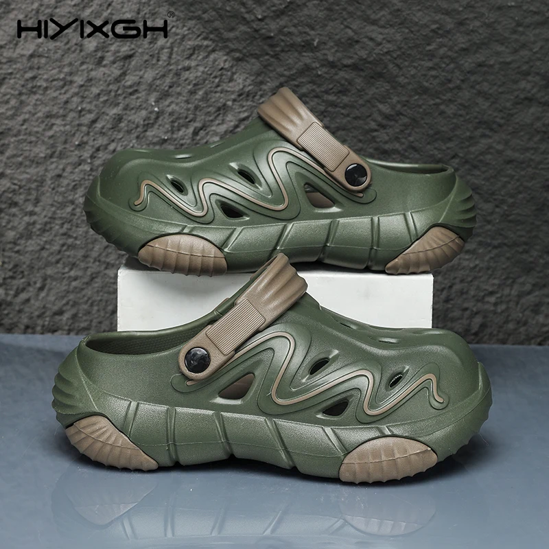 

Summer Beach Clogs For Men Outdoor Sandals EVA Soft Slippers New Design Slides Men Casual Shoes Male Beach Water Garden Sandals