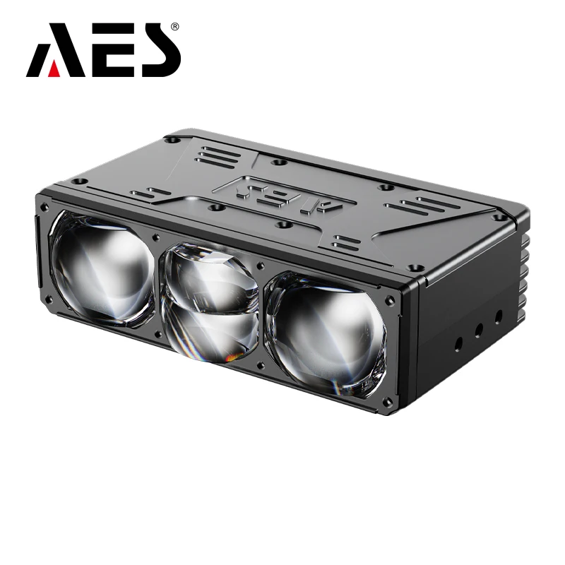 AES NV-8 Upgraded 12V 95W Led Grille Spotlight DRL Dual Fans Driving Fog Work Light 4 Lens Auxiliary Light Off-road Grade New