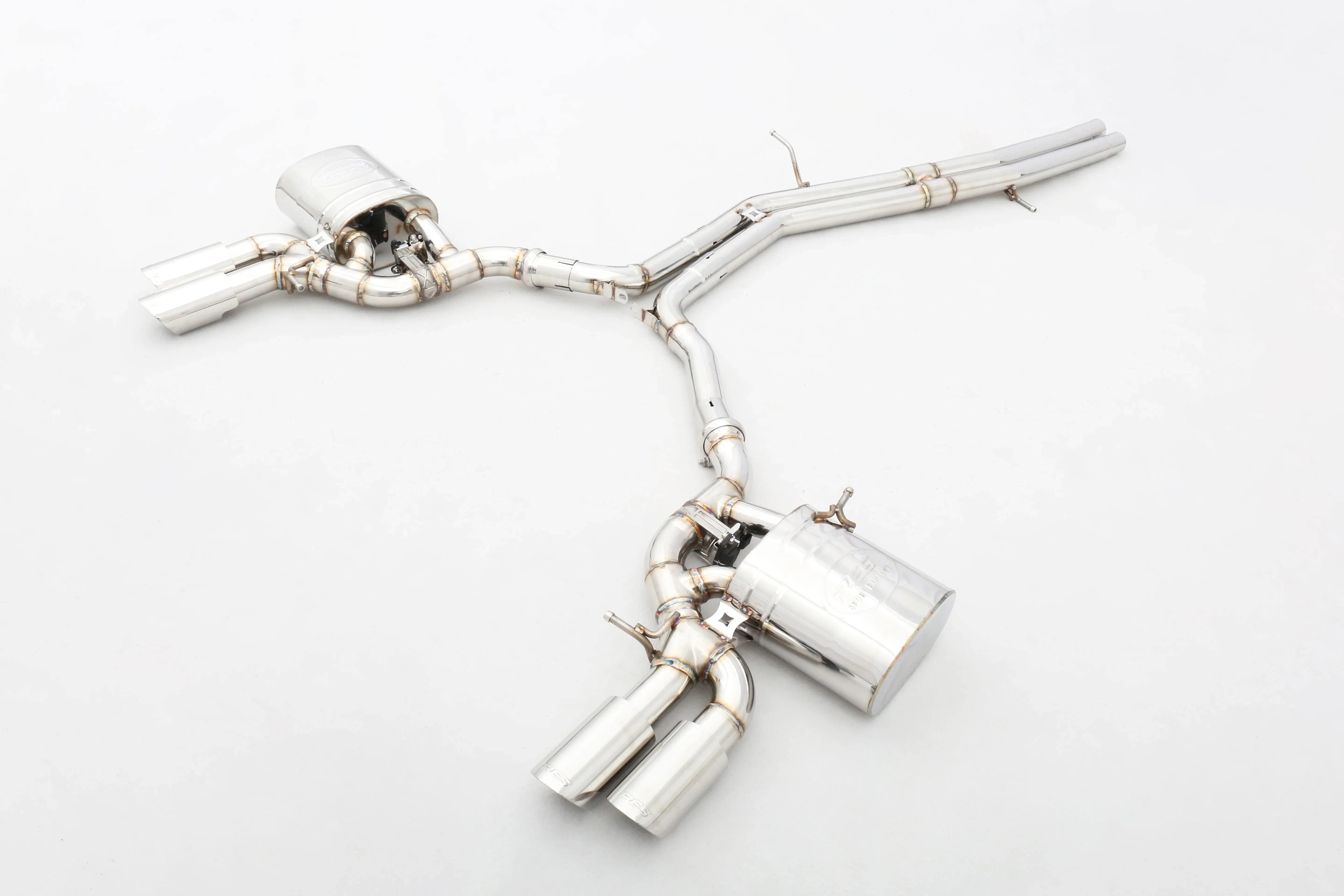 Factory Customizable 3.0T EA839 304 Stainless Steel/Titanium Valved Exhaust System Designed Specifically for S4/S5 B9