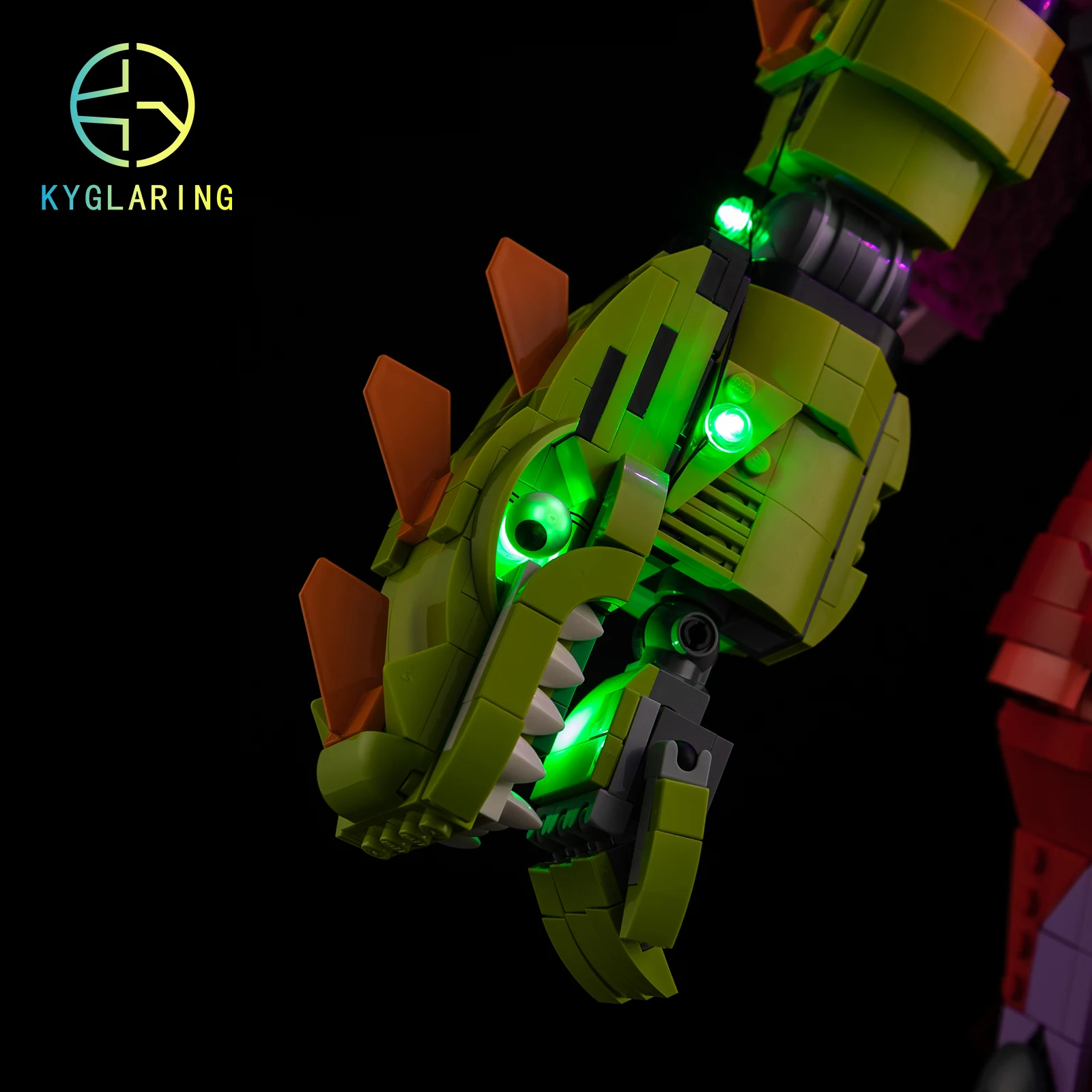 مجموعة إضاءة LED Kyglaring ألعاب يمكنك صنعها بنفسك لزعيم فريق Lego Fortnite Mecha 77078 لبنات البناء (بدون نموذج)