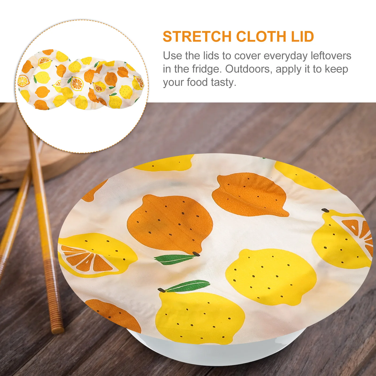 

Food Dust Cover Cloth Bowl Lid Elastic Stretch Lids Stretchy Covers Reusable Silicone Serving