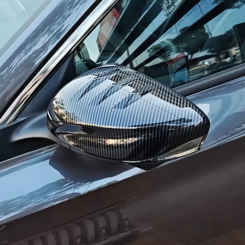 

Для MG MG3 MG3 Hybrid 2024 2025 ABS карбоновая рамка зеркала заднего вида, накладки, наклейка, аксессуары для стайлинга автомобилей