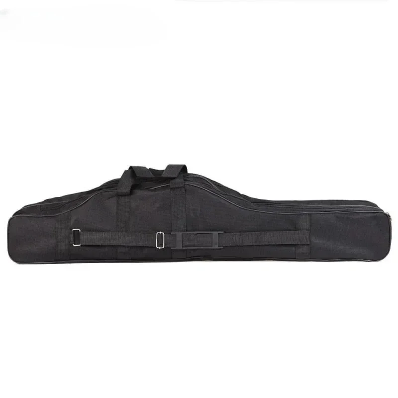 

1/1.5M Fishing Backpack Foldable Portable Belt Big Belly Canvas Fishing Bag Black / Army Green Extra Long Fishing Gear Soft