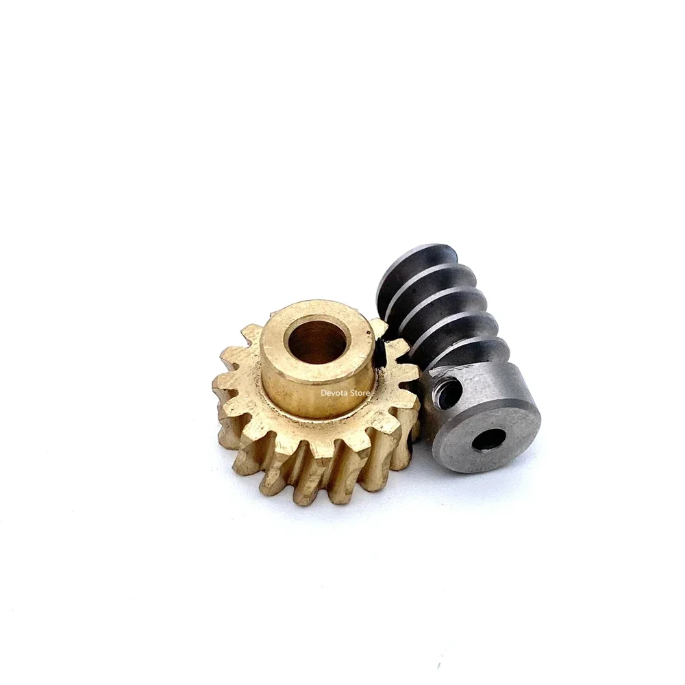 

1:8 Turbine Worm Gear Set 1M 16/20T 5mm 1:10 For High Torque Reducer Model Steering Gear Telescopic Lifting Device