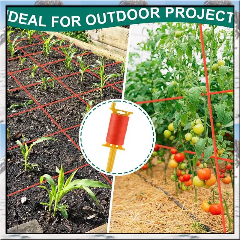 AA46 2 Pack Mason-Line With Handle, Twisted 540 FT 18 Reloadable Line Reel With 10 Built In Levels, Braided Nylon Line