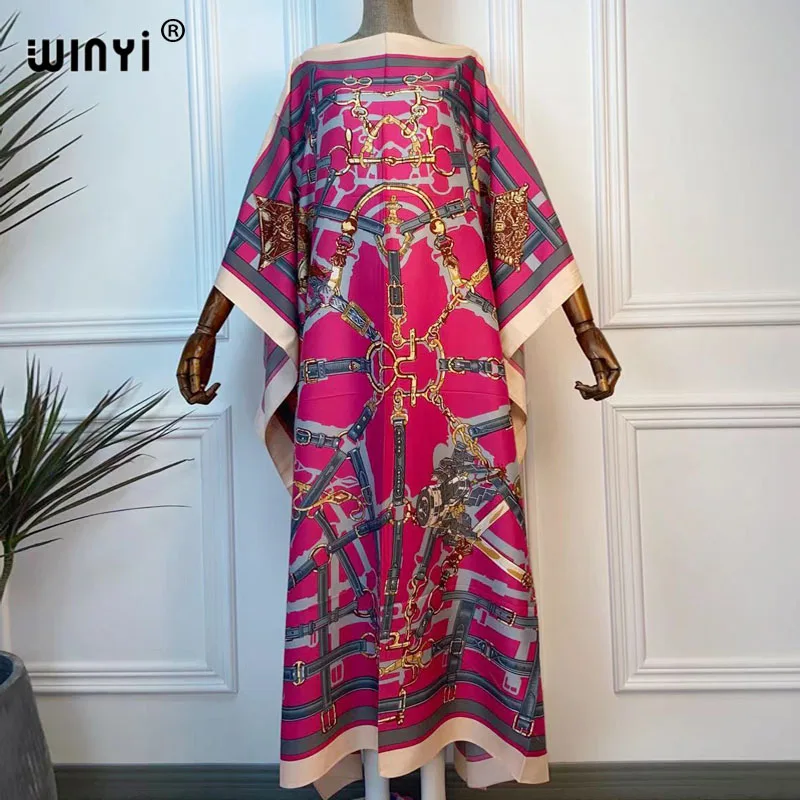 Dashiki Dress Print Bohemia Hijab Loosevetidos Elegantes Muslim Abaya Bazin Robe Gown Broder Riche Sexy Lady Party maxi beach