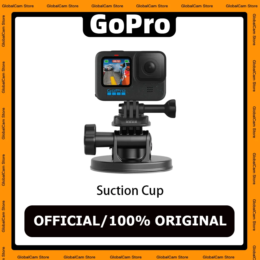 

Original GoPro Suction Cup For Hero13/12/11/10/9 Black, Camera Mount for Cars, Boats, Motorcycles + More