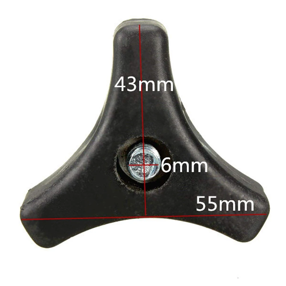 Triangle Handle Knob and Bolt Pair for Mountfield Lawn Mowers Plastic Nut and Metal Bolt in Standard Configuration