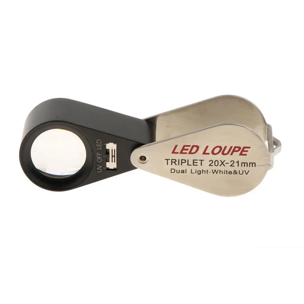 Hand Held Jewelry Loupe - Lighted Jewelers Loupe, Jewelry , Jewelers Eye Loupe Magnifying