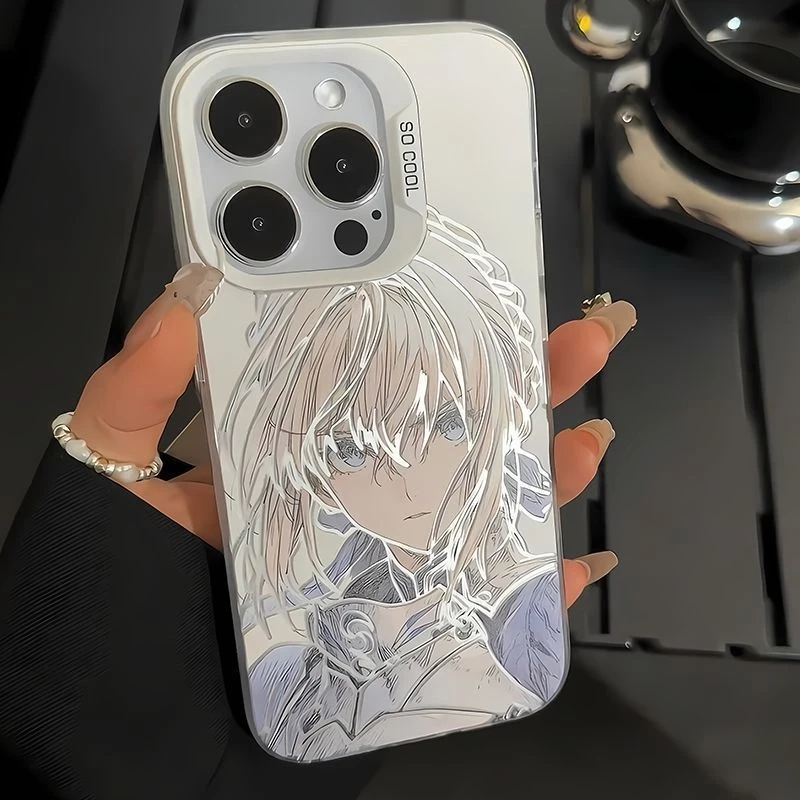 Jogo quente Fate Stay Night Phone Case Para iPhone 16 15 14 13 12 11 Pro Max X XR XSMAX 8 7 Plus Candy Matte Capa traseira à prova de choque