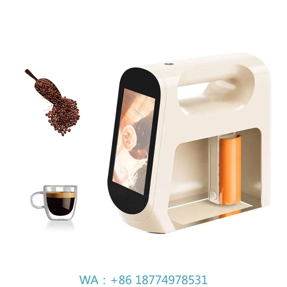 1. Automatic Touchscreen Coffee Printer, Wi‑Fi Connection Selfie Latte Art With Colored Edible Ink 5*10cm Print Size Coffee