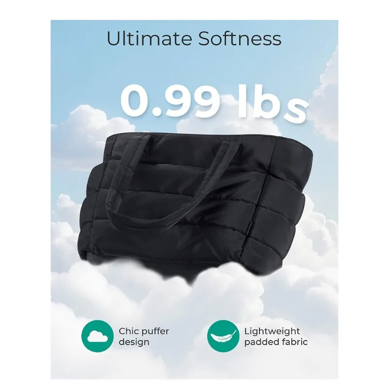 

НОВАЯ нейлоновая сумка-тоут для женщин - большая сумка через плечо с несколькими отделениями и застежкой-молнией для ежедневного использования