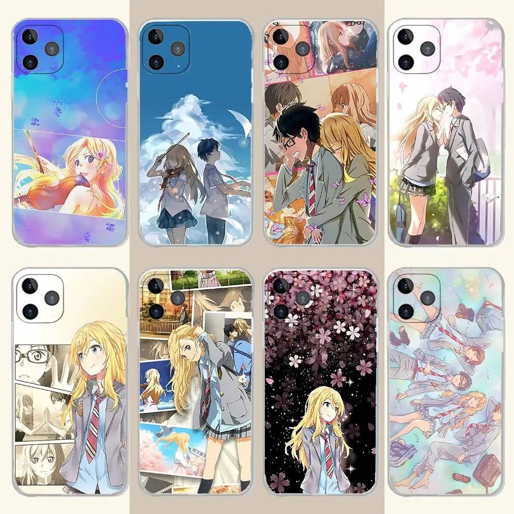 

Your L-Lie Comic A-April Phone Case For iPhone 17,16,15,14,13,12,11 Pro,Max,Plus,X,XS,XR,SE4,E Mini Transparent Soft Cover
