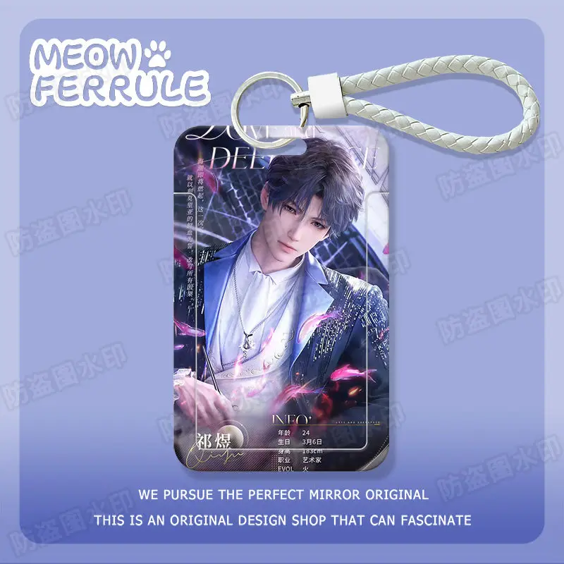 Xavier Zayne Rafayel Anime Card Cover Love and Deepspace Cartoon Protective Cover na karty kredytowe Shen Xinghui ID Card Holder