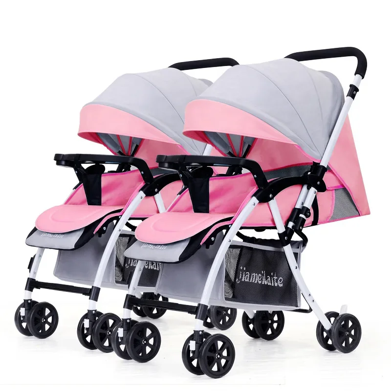 

Twins Baby Stroller Folding Twins Stroller 3C Detachable Prams for Newborns Stroller Car Seat Tweeling Neonato