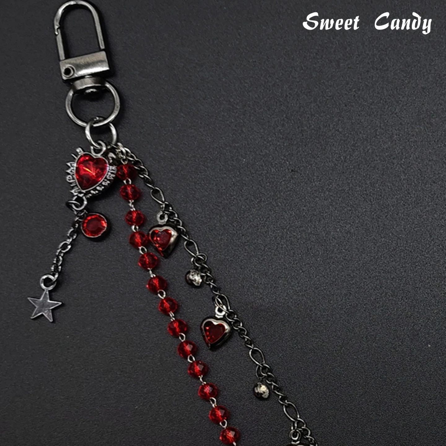 Adjustable Detachable ITA Bag Double Chain Post-Punk Gothic Pendant DIY Bag Decorative Chain Pain Bag Charm Fashion Waist Chain