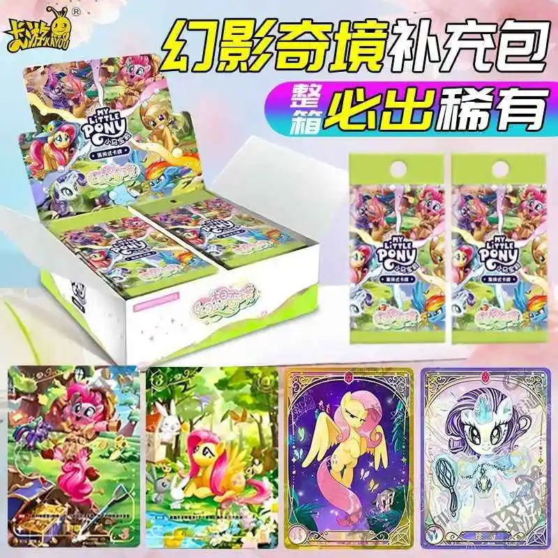 Tarjeta de My Little Pony, fantasía del país de las Maravillas, rubí brillante, Kayou genuino, juego comercial de princesa bonita, tarjeta de colección de Anime, juguete para regalo de batalla