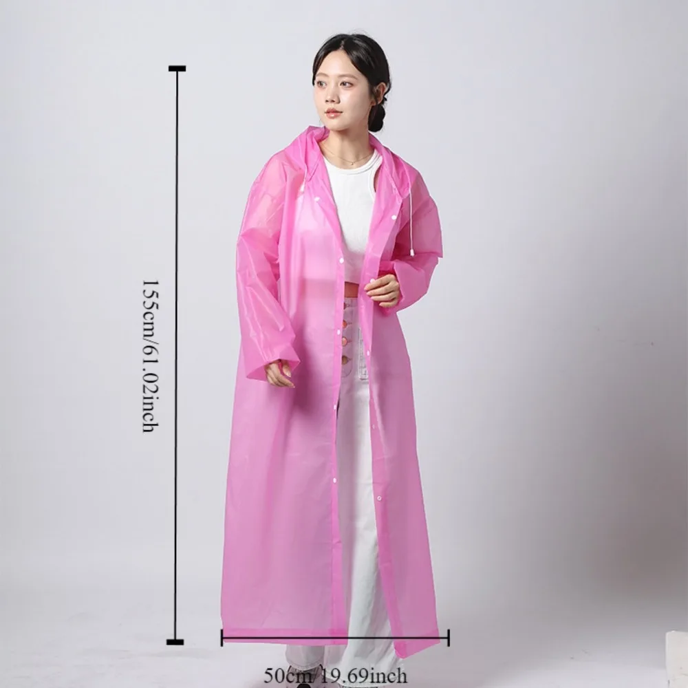 Adult long raincoat EVA impervious waterproof raincoat men woman travel conjoined lengthened thickened poncho fishing camping