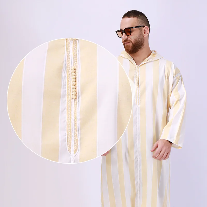 Ropa musulmana de moda para hombre, vestido de caftán suelto de Dubái, Arabia Saudita, Pakistán, Túnica Islámica