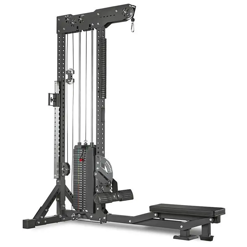TOPTONS Commercial Gym Equipment 3-in-1 High Lat Pull-Down Trainer Seated Rowing Machine Fitness Rack Trainer Steel Material