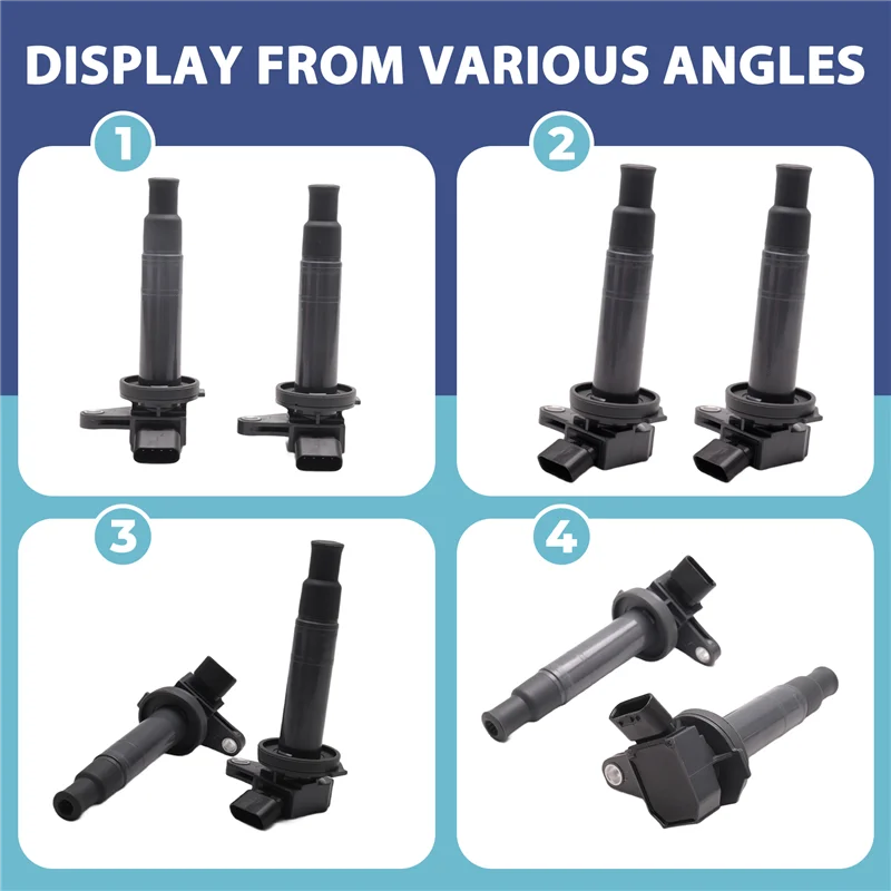 

AB56-Ignition Coil Set 4Pcs For Toyota Avanza Avalon Camry 2003-2011 19070-BZ040 19070BZ040 Car Replacement Part