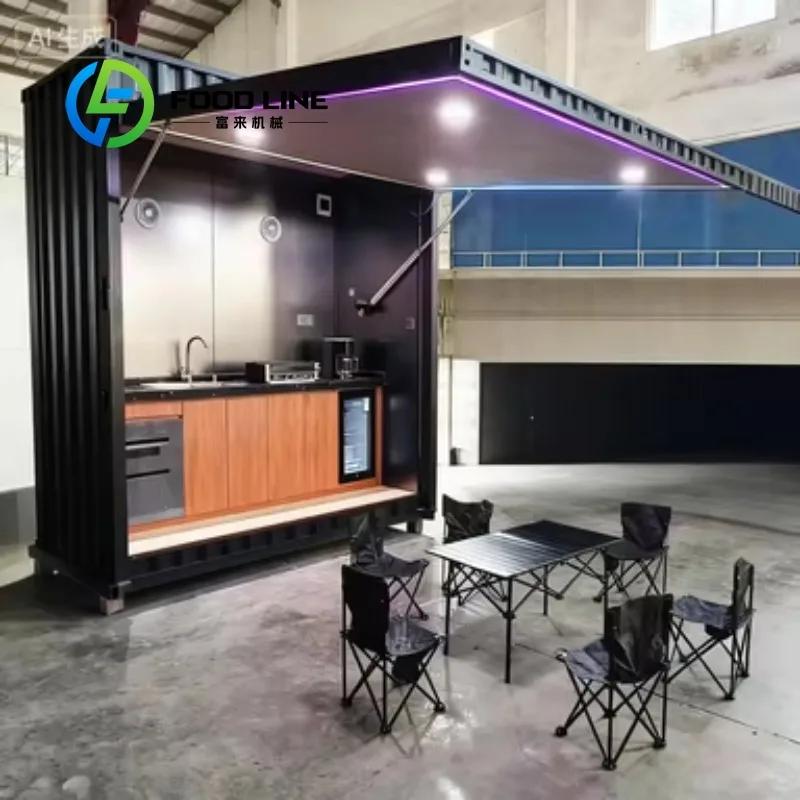 Customized Luxury Street Kitchen House Modular Prefabricated Kitchen House for Street Use