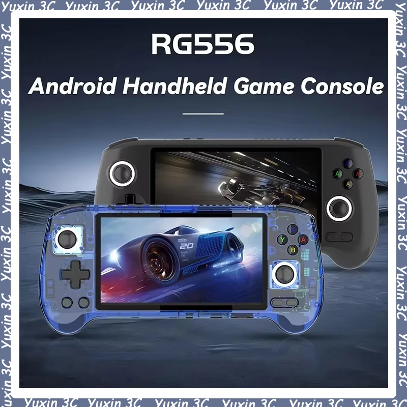 2024 New RG556 Open Source Handheld Game Console Ps2 Genshin Impact King Gb Arcade Retro Rocker Game Console Psp Abernick Cross