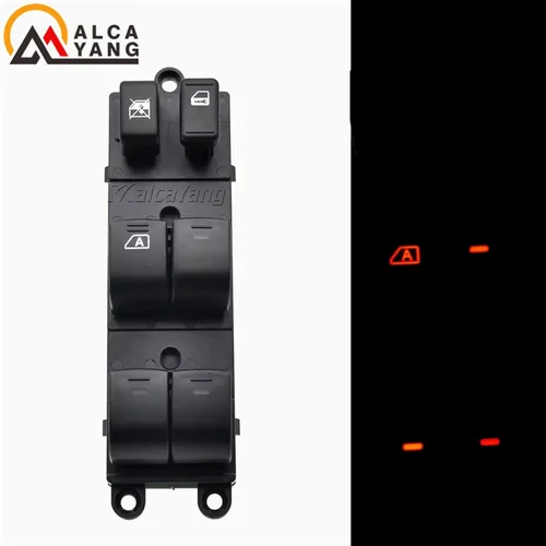 Imagen 2 del producto Con luz 25401-1JY0A interruptor de Control de ventana eléctrico consola de botón regulador para Nissan TIIDA 2006-2010