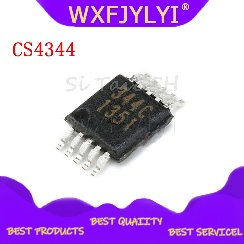 10pcs/lot CS4344 CS4344-CZZ 344C MSOP-10 DAC IC new original