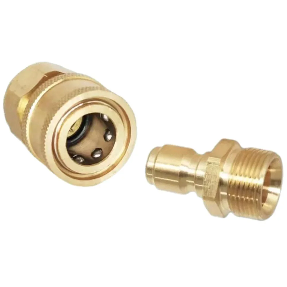 

High Pressure Washer Spout Quick Connector 22mm Male Threaded Joint Female Brass Connector Adapter Garden Home Car Washers Tool