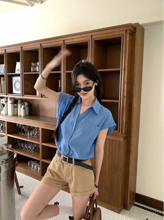 

Корейский женский топ в стиле ретро Ne irt, повседневный свободный ор Све, дышащий, впитывающий пот, цветной топ стандартного кроя