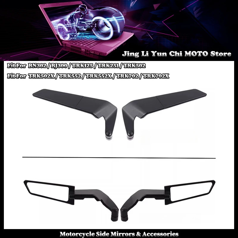 

Fit For Benelli BN302 TRK702 125 502 552 X TRK251 BJ300 Motorcycle Fixed Wind Wing Competitive Rearview Mirror Reversing Mirror