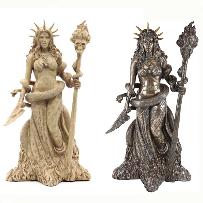 Greek Mythology Hecate Goddess Statue Angel Dancer Sorceress Figure Ornament Wine Cooler Office Desktop Home Decoration