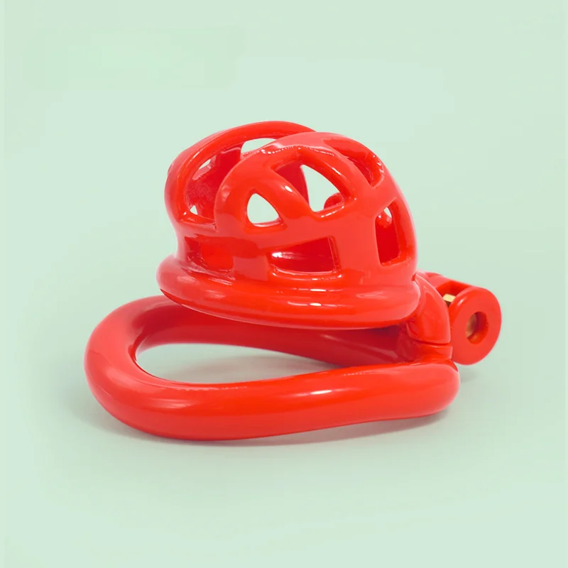 New Plastic Chastity Cage with 4 Size Penis Rings Male Chastity Device Penis Abstinence Anti Cheating Adult Erotic Products 18+